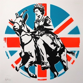 Goat Save The Queen pt.II (Blue) by Noa Prints