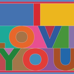 I Love You Canvas (First Edition) by Peter Blake