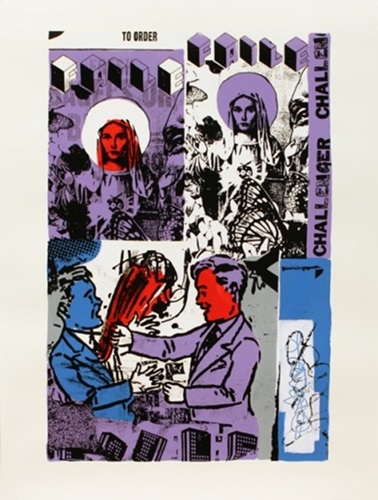 Mary Stab (In Purple / Red) by Faile