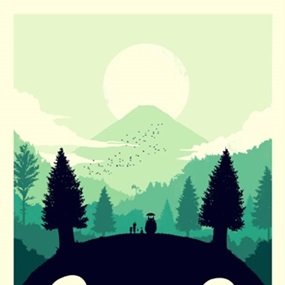 My Neighbor Totoro (Variant) by Olly Moss