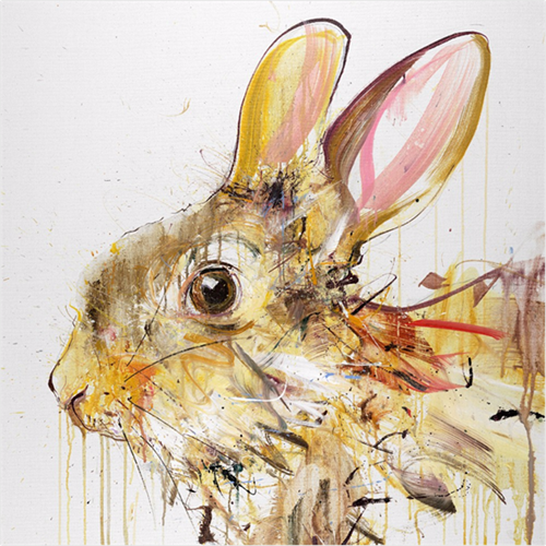 Rabbit V (XL Gold Leaf) by Dave White