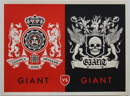 Giant vs Giant  by Shepard Fairey | Mike Giant