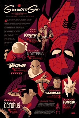 Sinister Six (Variant) by Tom Whalen