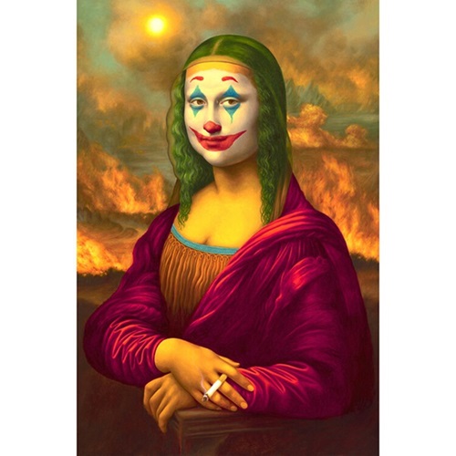 Mona Lisa Joker (Canvas Print) by Alex Gross