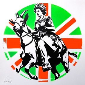 Goat Save The Queen pt.II (Green) by Noa Prints
