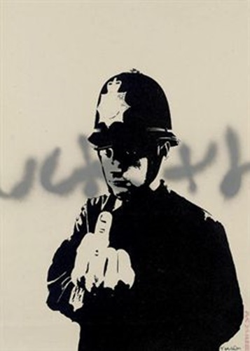 Rude Copper (Signed and Spraypainted) by Banksy