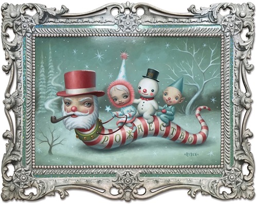 Santa Worm  by Mark Ryden