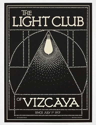 Poster For The 100th Anniversary Of The Light Club Of Vizcaya  by Josiah McElheny