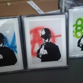 Rude Copper (Unsigned And Spraypainted) by Banksy