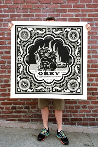 Printing Press Album Cover (Large Format) by Shepard Fairey