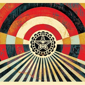 Tunnel Vision (Alternative Gold) by Shepard Fairey
