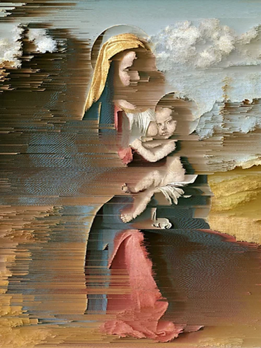 Madonna and Child (after Giovanni Battista Cima da Conegliano, 1512-1517)  by Gordon Cheung