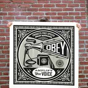 Megaphone Album Cover (Large Format) by Shepard Fairey