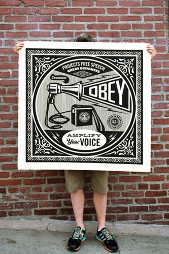 Megaphone Album Cover (Large Format) by Shepard Fairey