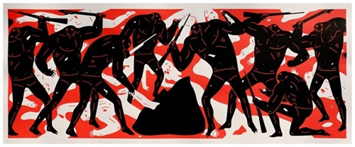 Burning The Dead (Red) by Cleon Peterson