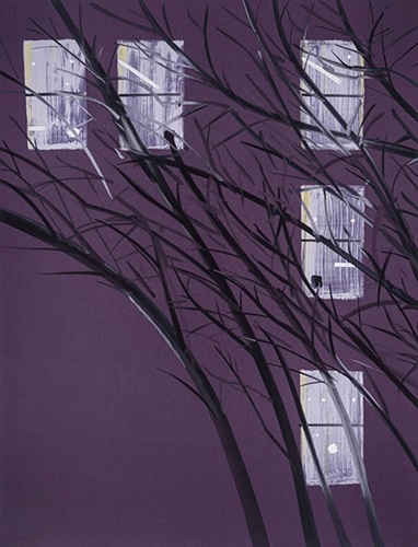 Purple Wind  by Alex Katz