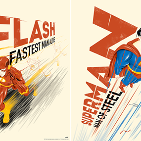 The Flash / Superman (Set) by Doaly