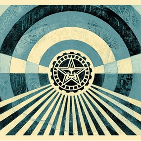 Tunnel Vision (Alternative Blue) by Shepard Fairey