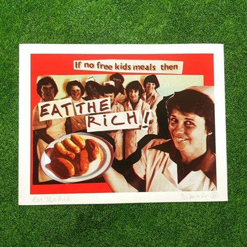 Eat The Rich (Red) by Jamie Reid