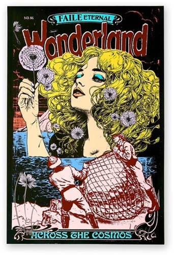 Across The Cosmos (Burgundy) by Faile