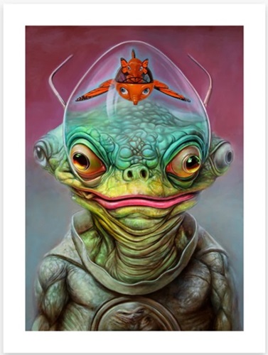 Alien with Elefanka Brain (Timed Edition) by Ron English