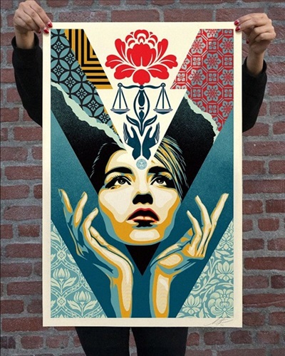 Uplift Justice (Offset Lithograph) by Shepard Fairey