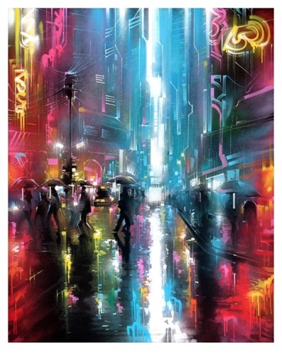 Neon City (Hand-Finished AP) by Dan Kitchener