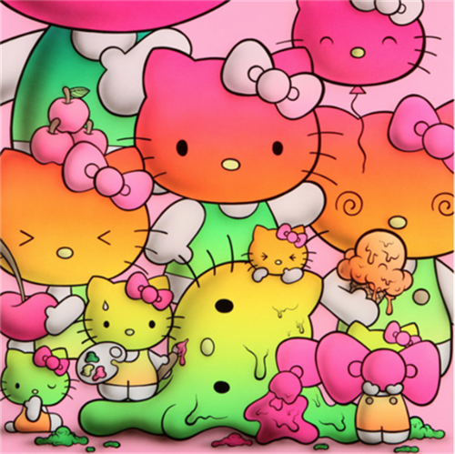 Rainbow Kitty Harmony  by Buffmonster