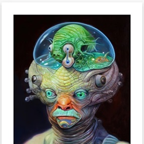 Alien With Sea Creature Dripping Eye Brain (Timed Edition) by Ron English