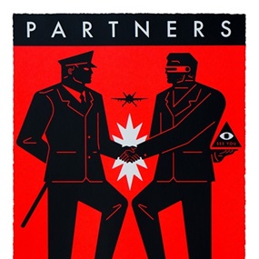 Partners In Progress (Red) by Cleon Peterson