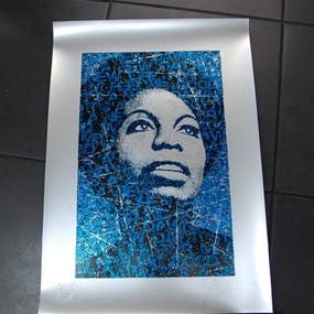 Nina Simone (Deep Blue On Silver) by K-Guy