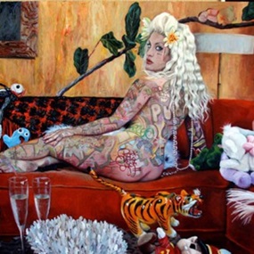 Reclining Nude by Natalia Fabia