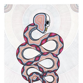 Cosmic Snake II (Hand-Embellished) by David Cook