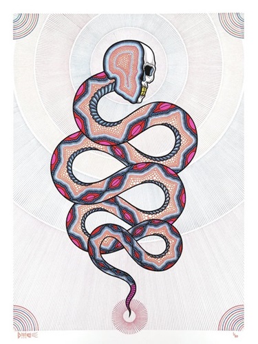 Cosmic Snake II (Hand-Embellished) by David Cook