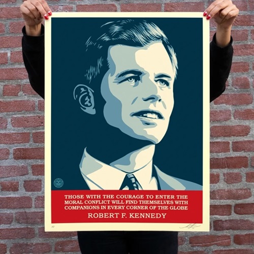 RFK  by Shepard Fairey