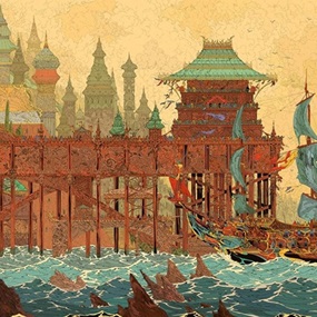 Palace Life: The Windy Pier (Signed) by Kilian Eng