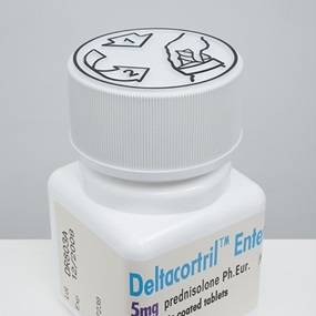 Deltacortril Enteric 5mg 30 Enteric Coated Tablets by Damien Hirst