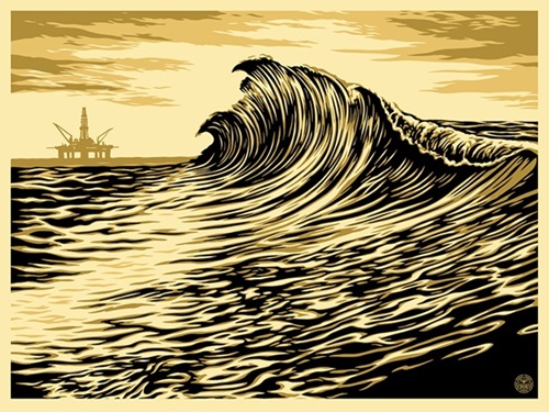 Water Is The New Black  by Shepard Fairey