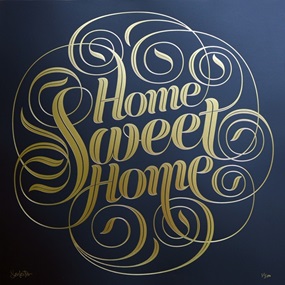 Home Sweet Home (Gold Foil) by Seb Lester