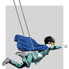 Dreamer (True Hero 24k Gold Leaf (Charity Print)) by Karl Read