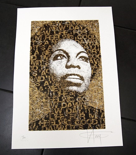 Nina Simone (Gold) by K-Guy