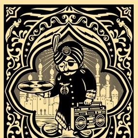 Rock The Casbah (Black) by Shepard Fairey