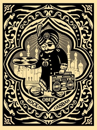 Rock The Casbah (Black) by Shepard Fairey