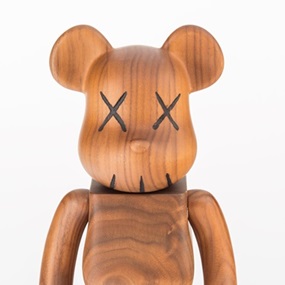 400% Bearbrick (Karimoku Wood) by Kaws