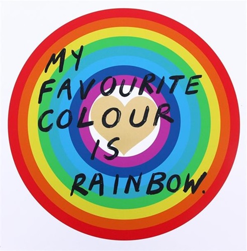 My Favourite Colour Is Rainbow (Gold Heart) by Adam Bridgland