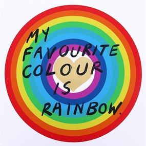 My Favourite Colour Is Rainbow (Gold Heart) by Adam Bridgland