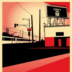 SD (San Diego) Billboard by Shepard Fairey