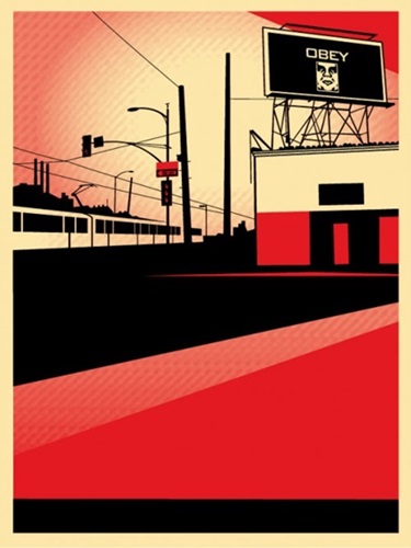 SD (San Diego) Billboard  by Shepard Fairey