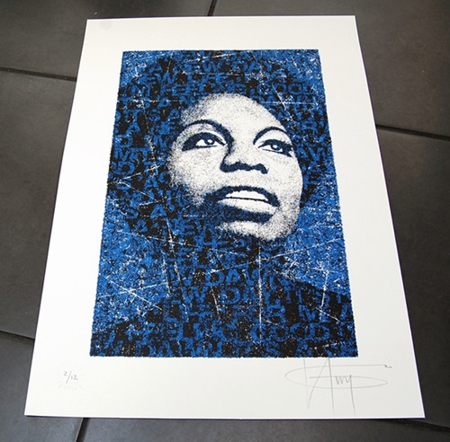 Nina Simone (Blue) by K-Guy