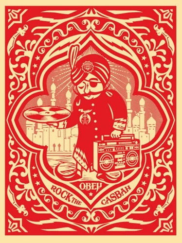 Rock The Casbah (Red) by Shepard Fairey